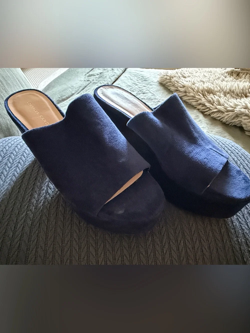 Loeffler Randall navy suede